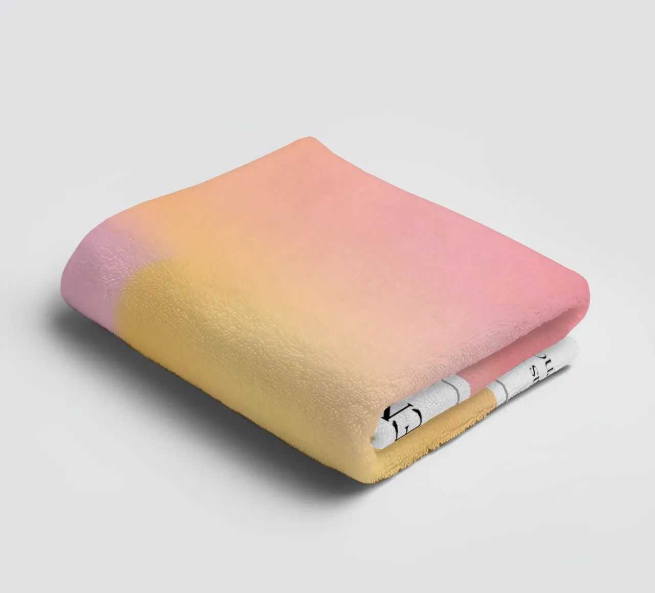 "Energia divina" Aura Rosa Giallo Gradiente Poster 2023 asciugamano da bagno da homdeco