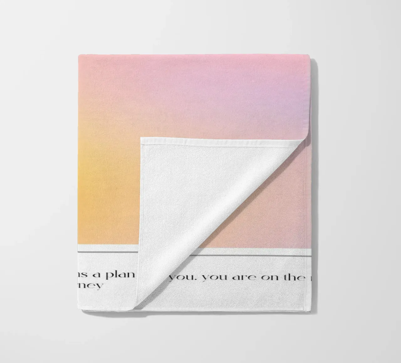 "Energia divina" Aura Rosa Giallo Gradiente Poster 2023 telo mare da homdeco