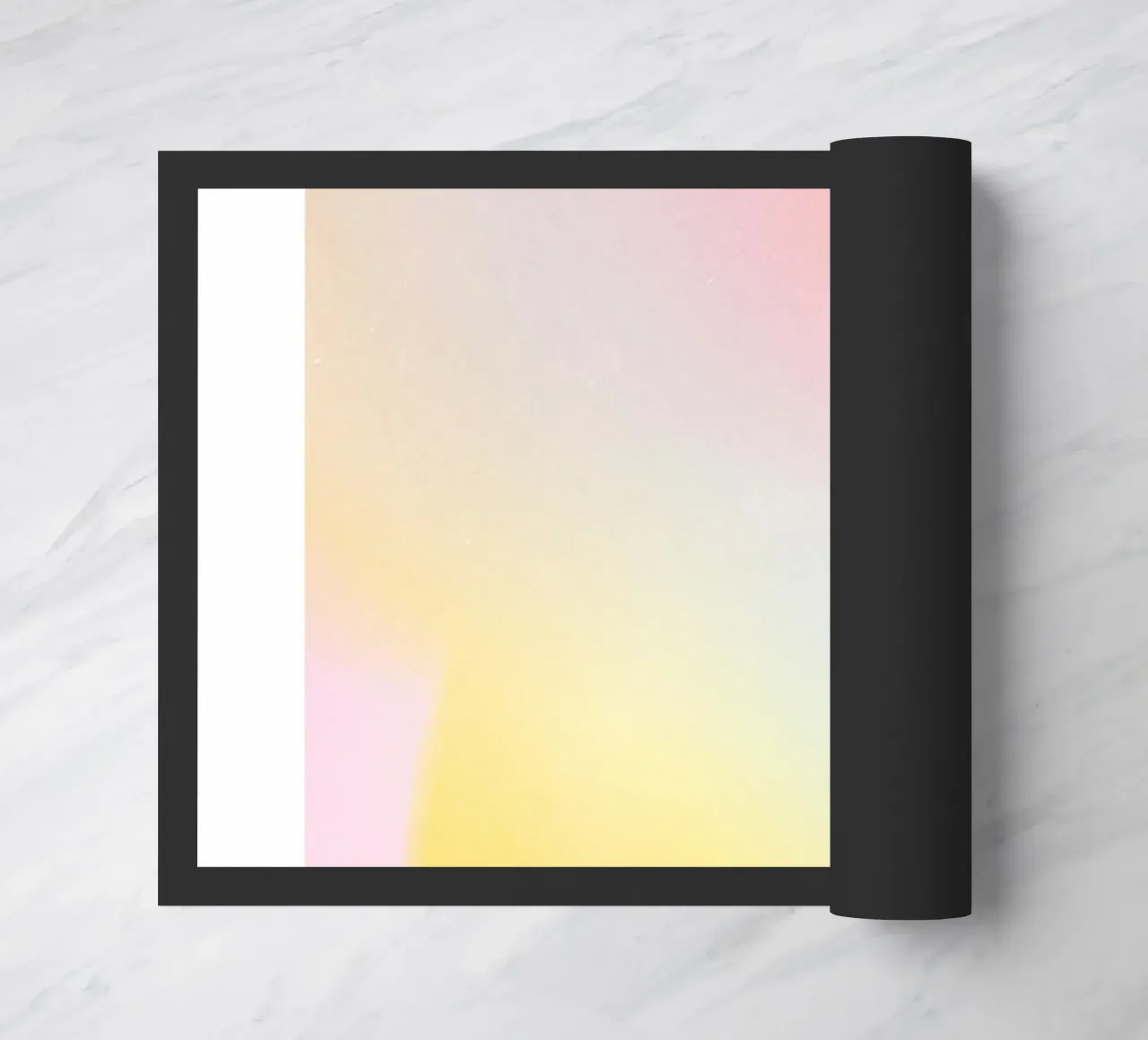 "Divine Energy" Aura Pastel Gradient Poster 2023 Fußmatte von homdeco