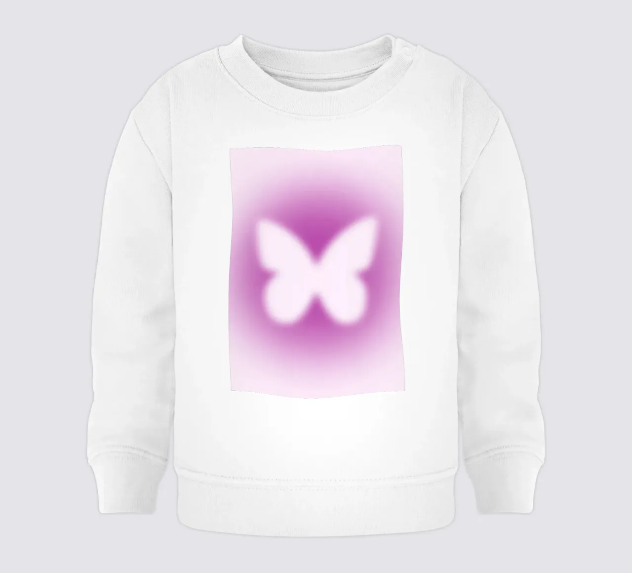 Poster artistico astratto rosa Butterfly Aura Gradient felpa neonato da homdeco