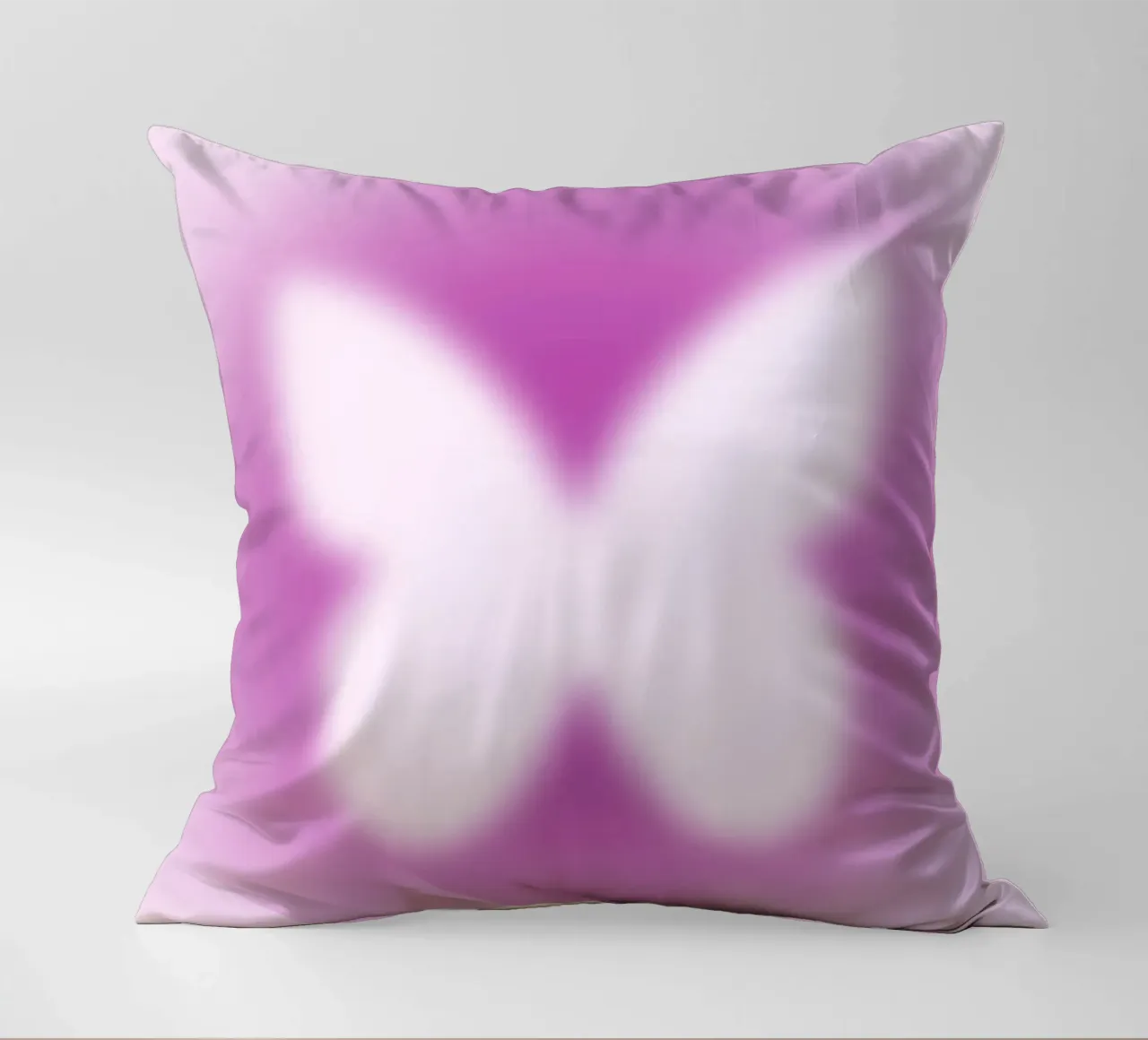 Poster artistico astratto rosa Butterfly Aura Gradient cuscino da homdeco