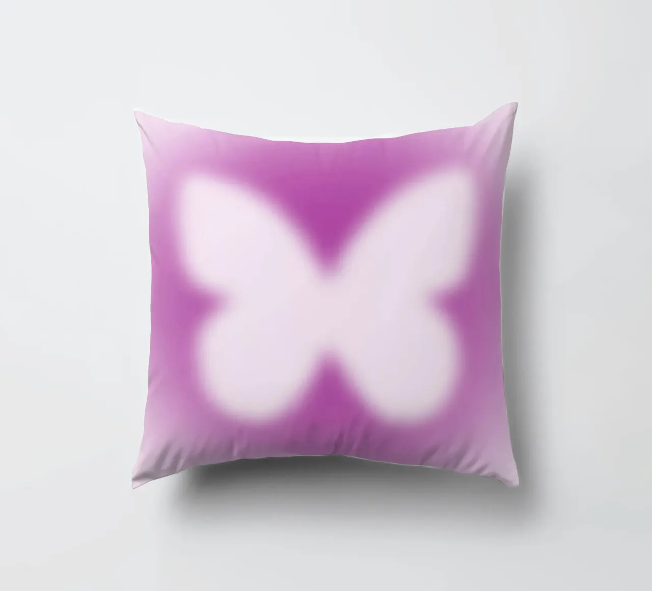 Poster artistico astratto rosa Butterfly Aura Gradient cuscino da homdeco