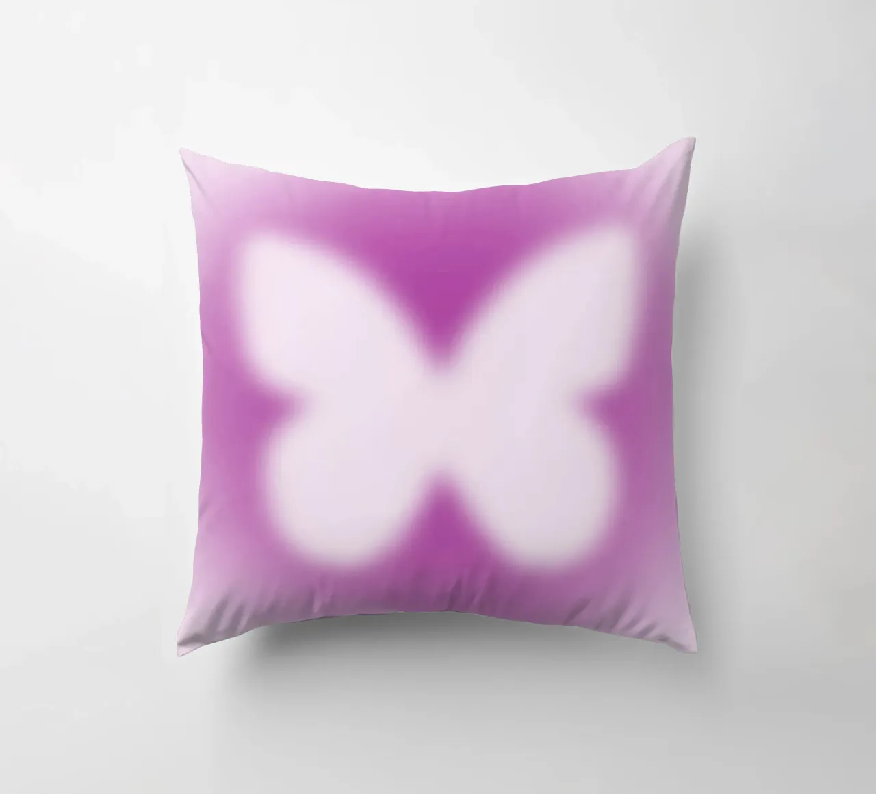 Poster artistico astratto rosa Butterfly Aura Gradient cuscino da homdeco