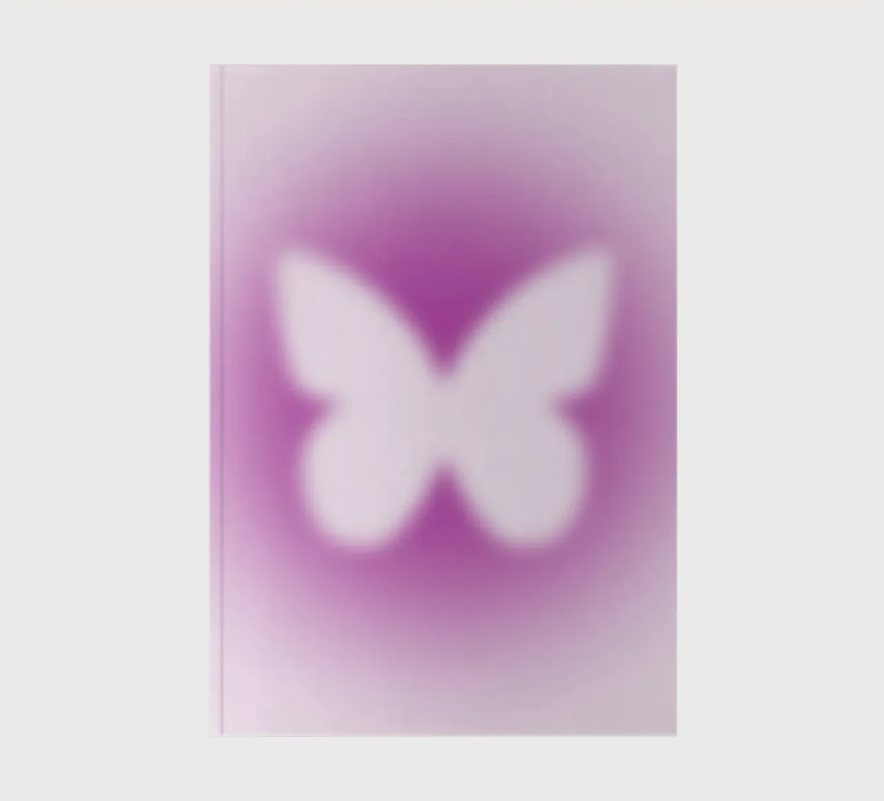 Pink Butterfly Aura Gradient Abstract Poster Art notebook by homdeco