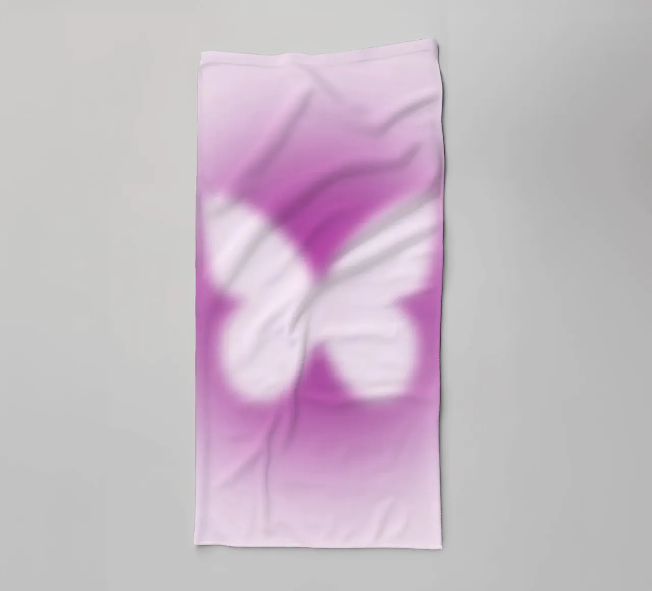 Poster artistico astratto rosa Butterfly Aura Gradient asciugamano da bagno da homdeco