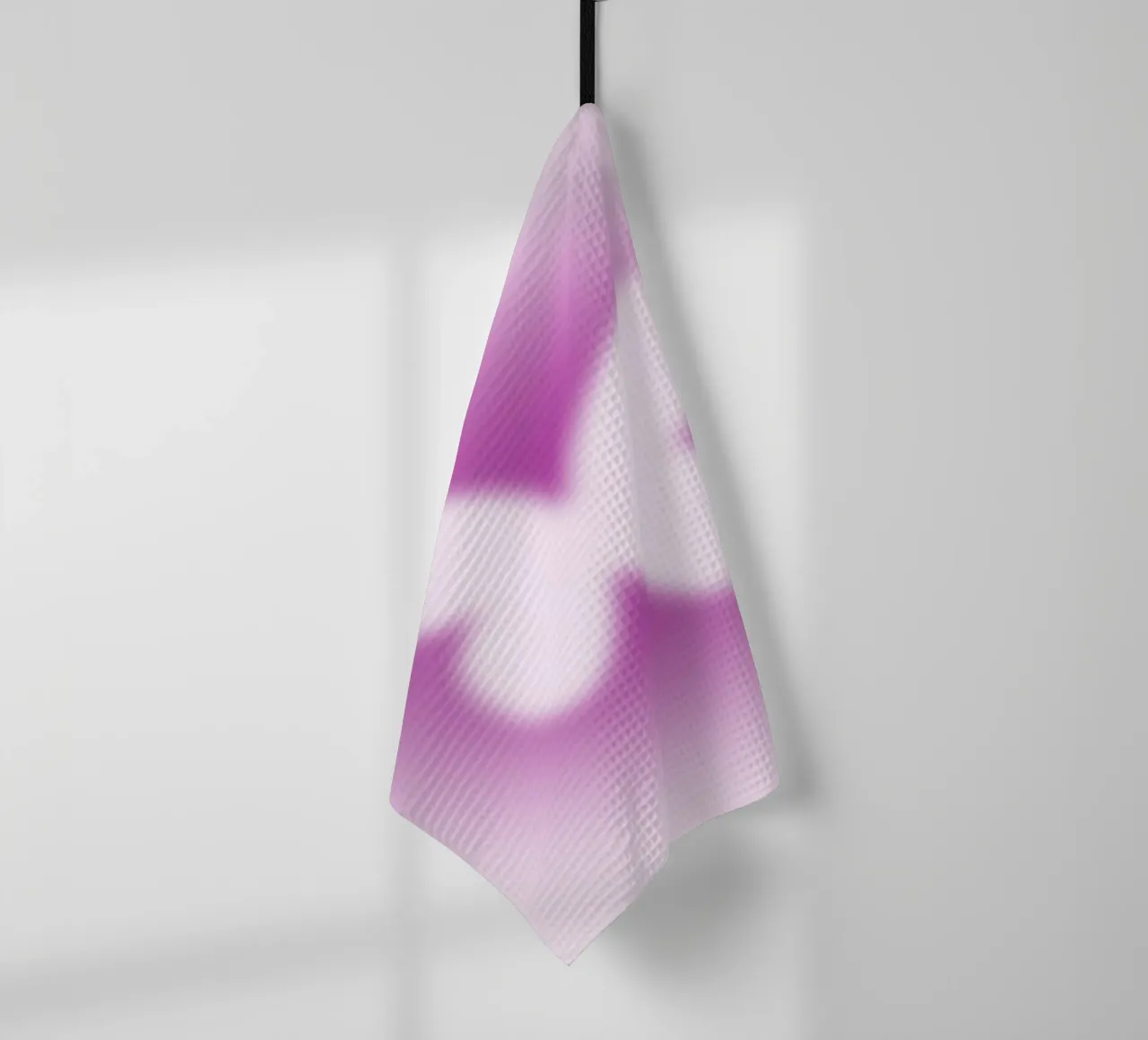 Papillon rose Aura Gradient Abstract Poster Art torchon de homdeco