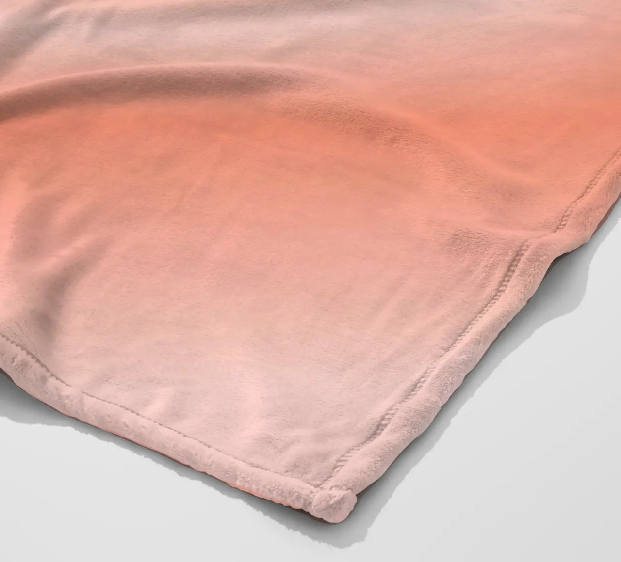 Poster astratto con cuore di pesca caldo e aura graduale coperta in pile da homdeco