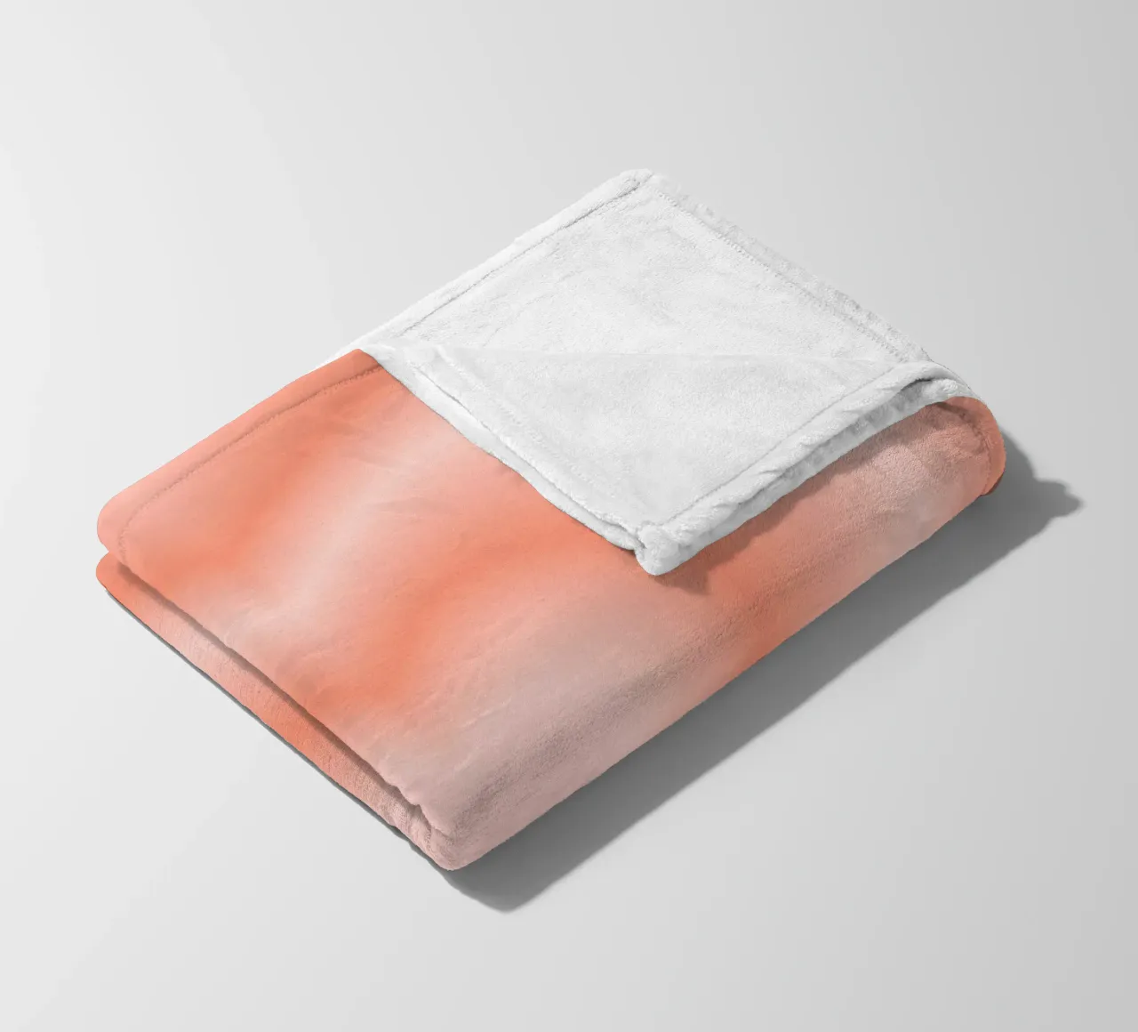 Poster astratto con cuore di pesca caldo e aura graduale coperta in pile da homdeco