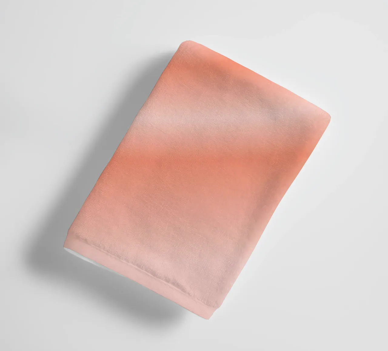 Warm Peach Heart Aura Gradient Abstract Poster Art towel by homdeco