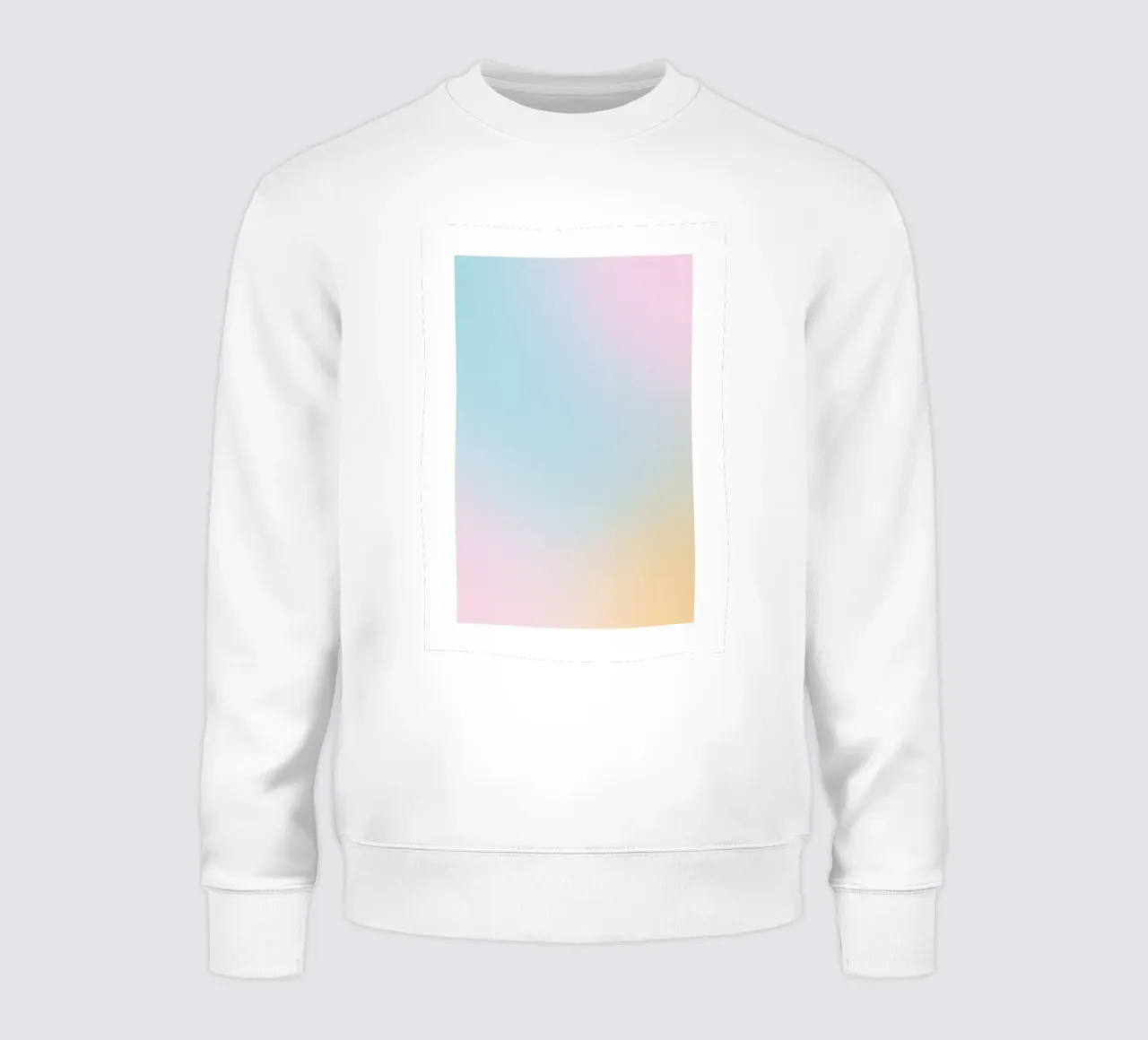 Pastello Aura Blu Rosa Giallo Gradiente Arte astratta felpa da homdeco