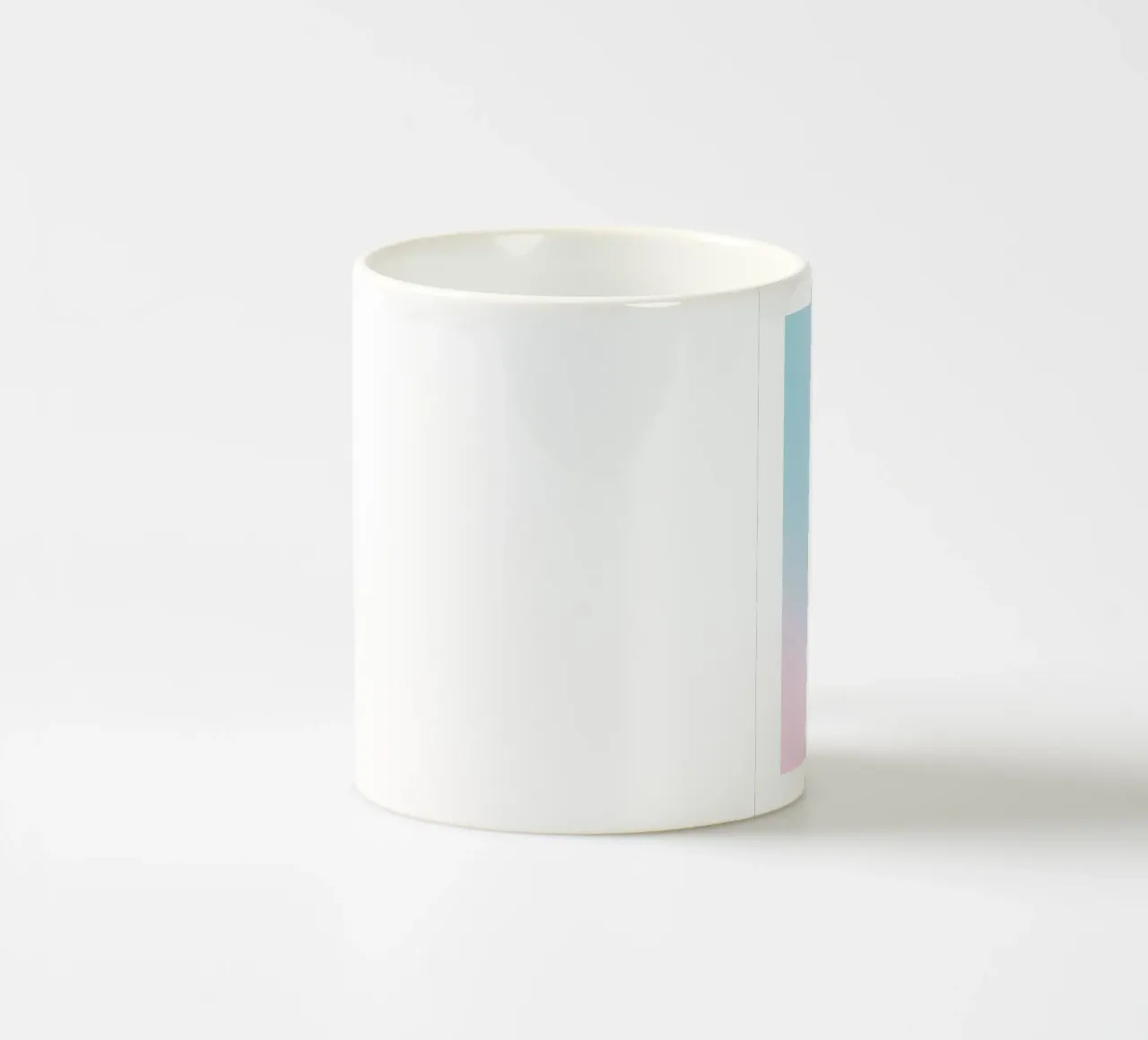 Pastel Aura Blauw Roze Geel Kleurverloop Abstracte Kunst keramische mok van homdeco