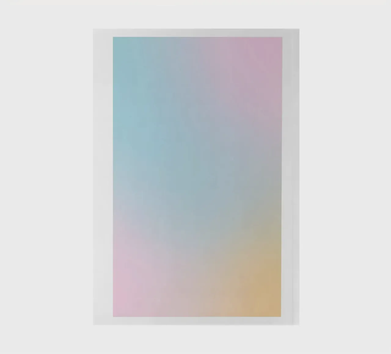 Pastel Aura Blue Pink Yellow Gradient Abstract Art notebook by homdeco