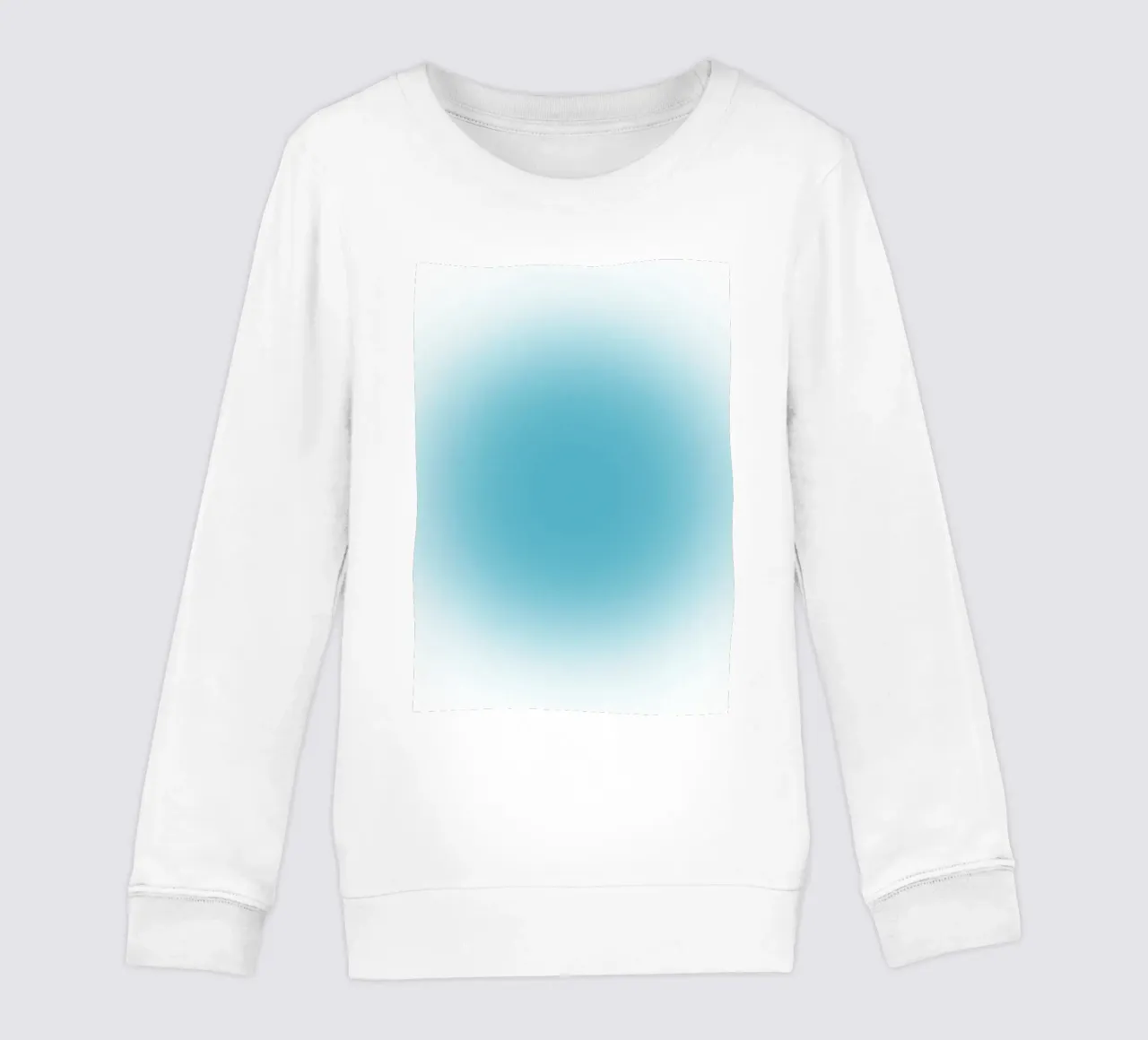 Sérénité Océan Bleu Aura Gradient Abstrait Poster Art sweat enfant de homdeco