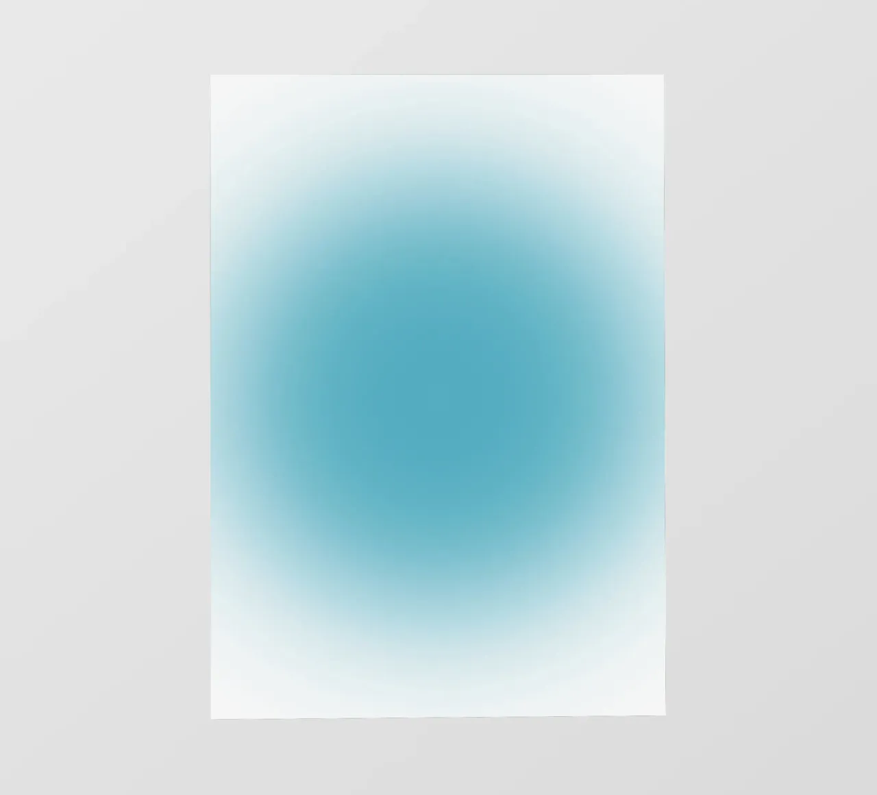 Poster astratto sereno oceano blu aura gradiente pellicola backlit da homdeco
