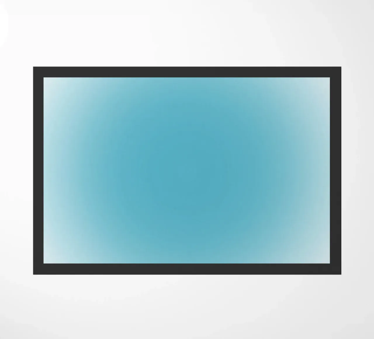 Poster astratto sereno oceano blu aura gradiente zerbino da homdeco