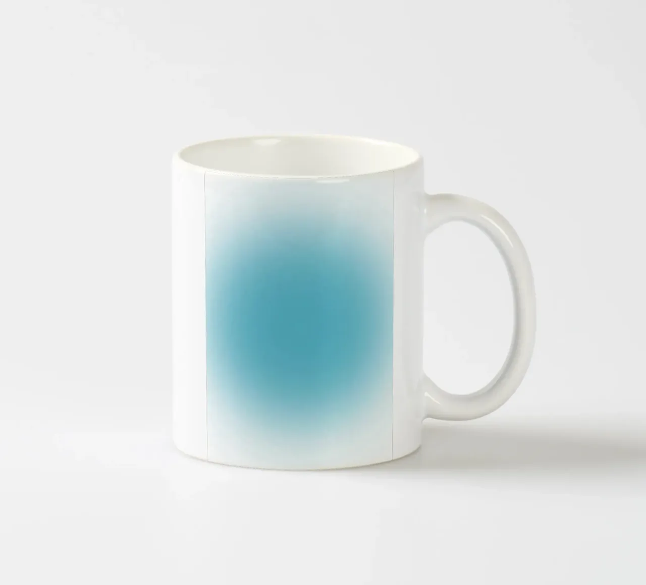 Poster astratto sereno oceano blu aura gradiente tazza in ceramica da homdeco