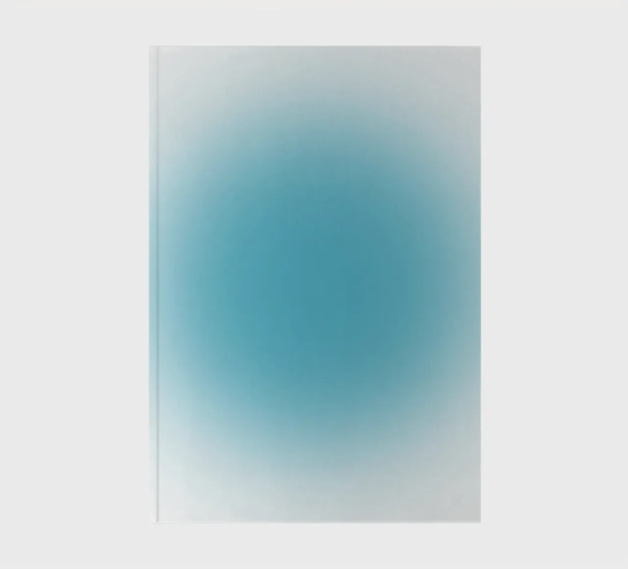 Serene Ocean Blue Aura Gradient Abstract Poster Art notebook by homdeco