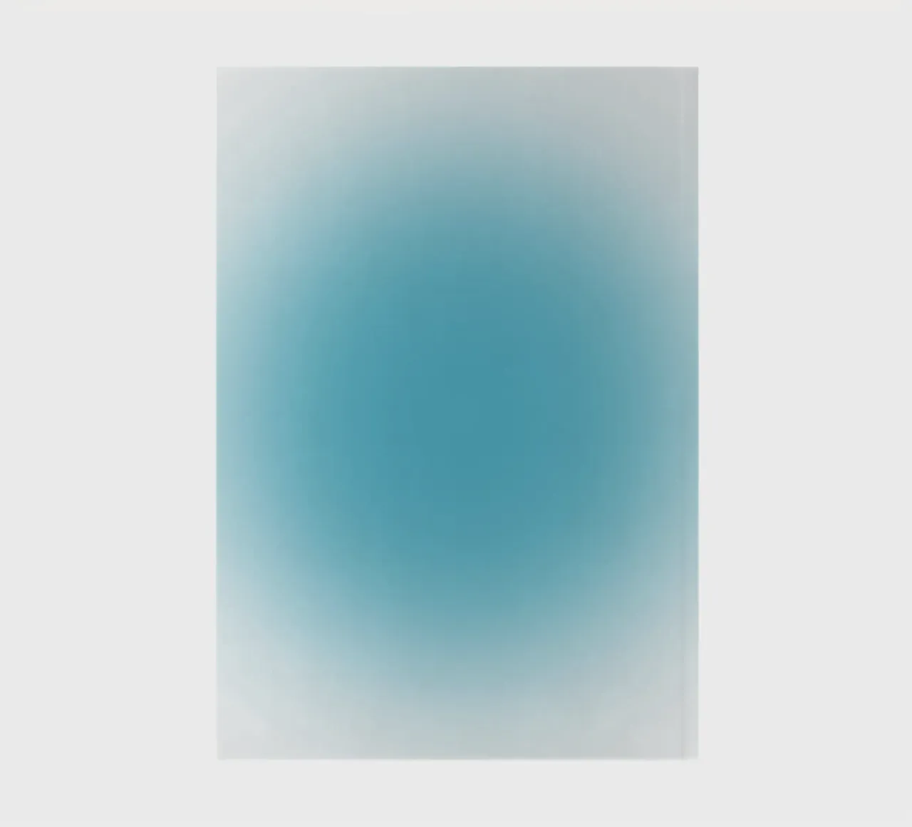 Serene Ocean Blue Aura Gradient Abstract Poster Art notebook by homdeco