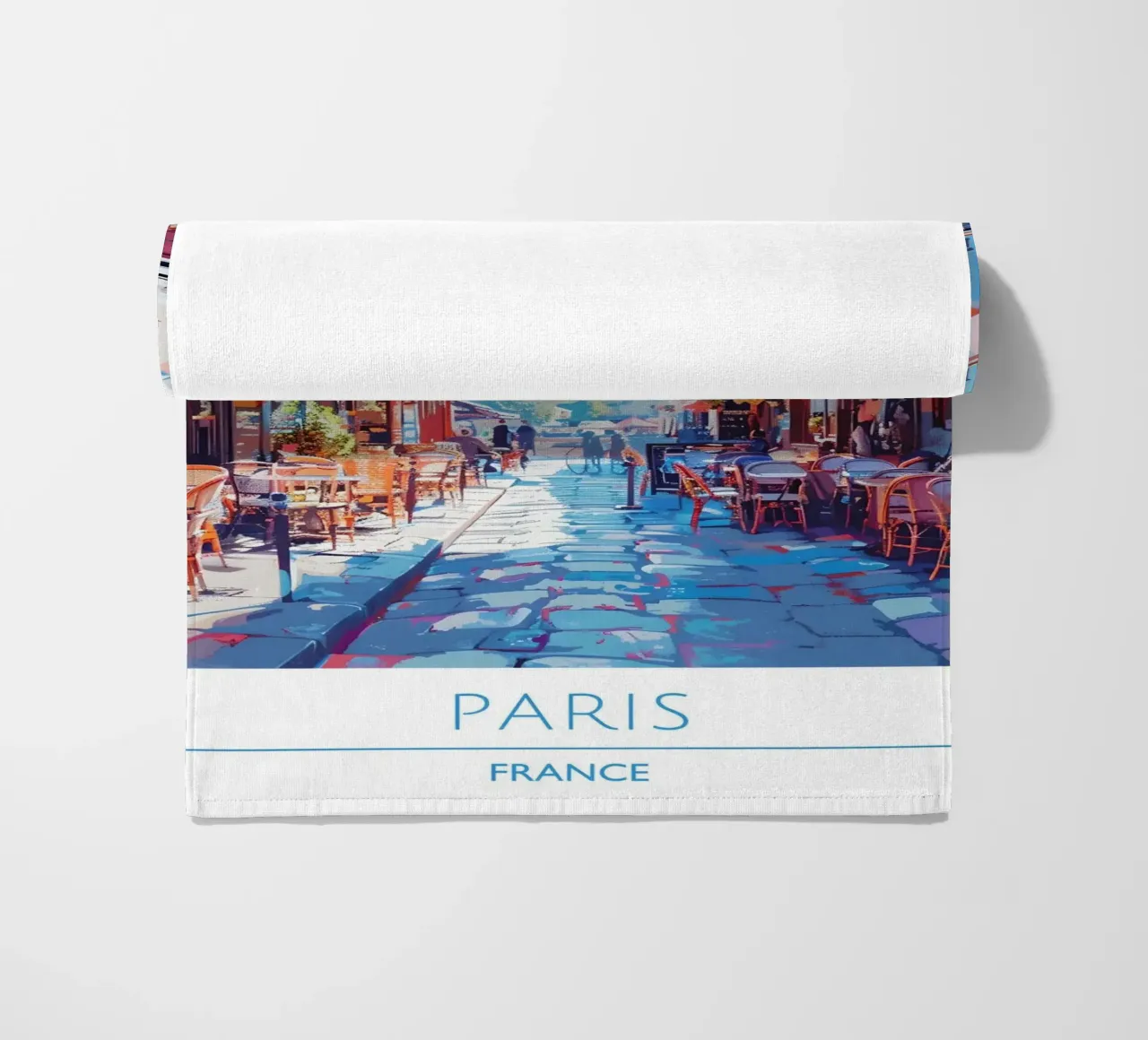 Torre Eiffel vista Parigi caffè strada | Impressionista francese A telo mare da homdeco