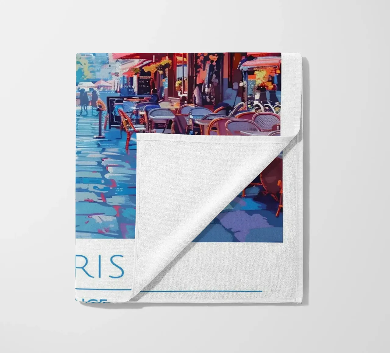 Torre Eiffel vista Parigi caffè strada | Impressionista francese A telo mare da homdeco