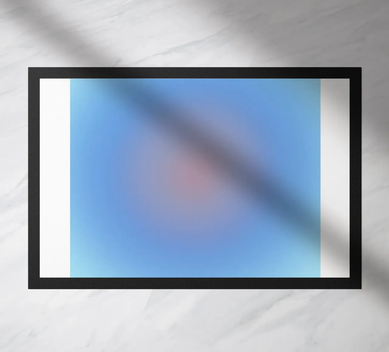 Angel No. 555 Change Blue Red Aura Gradient Poster doormat by homdeco
