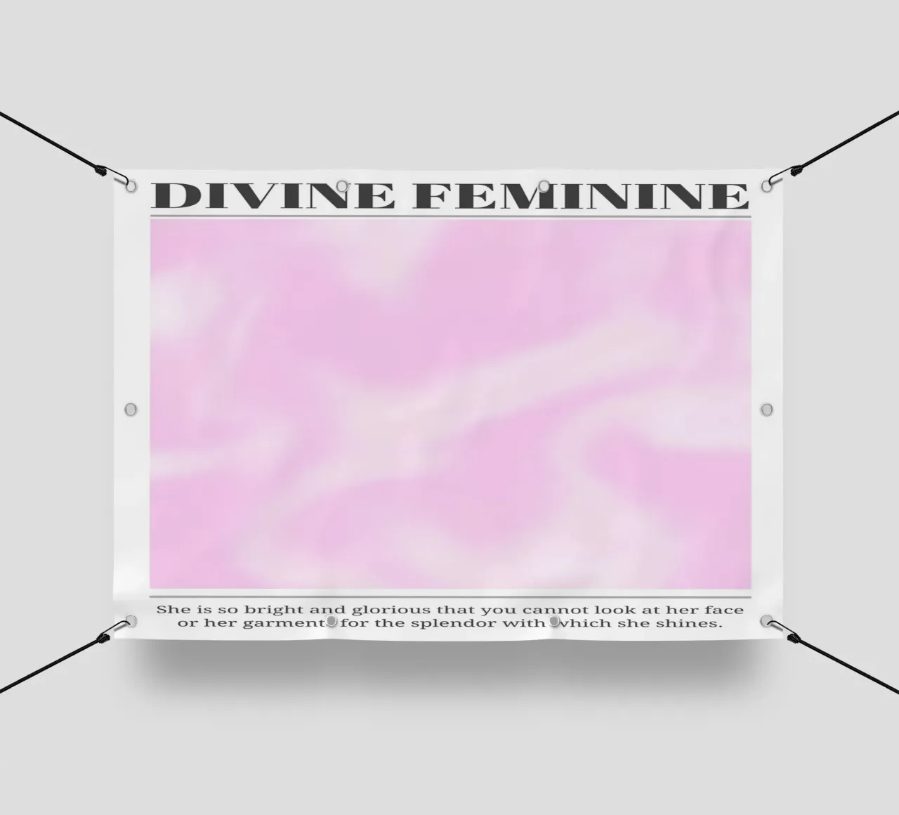 "Divina Femenina" Impresión abstracta en espiral rosa del aura lonas publicitarias de homdeco