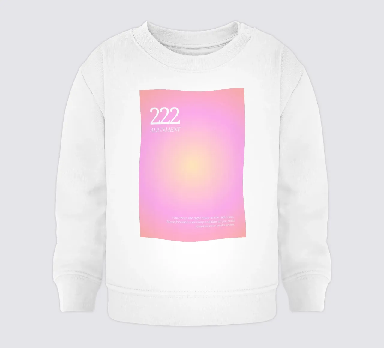 Angelo n. 222 Allineamento Rosa Giallo Aura Gradiente Arte felpa neonato da homdeco