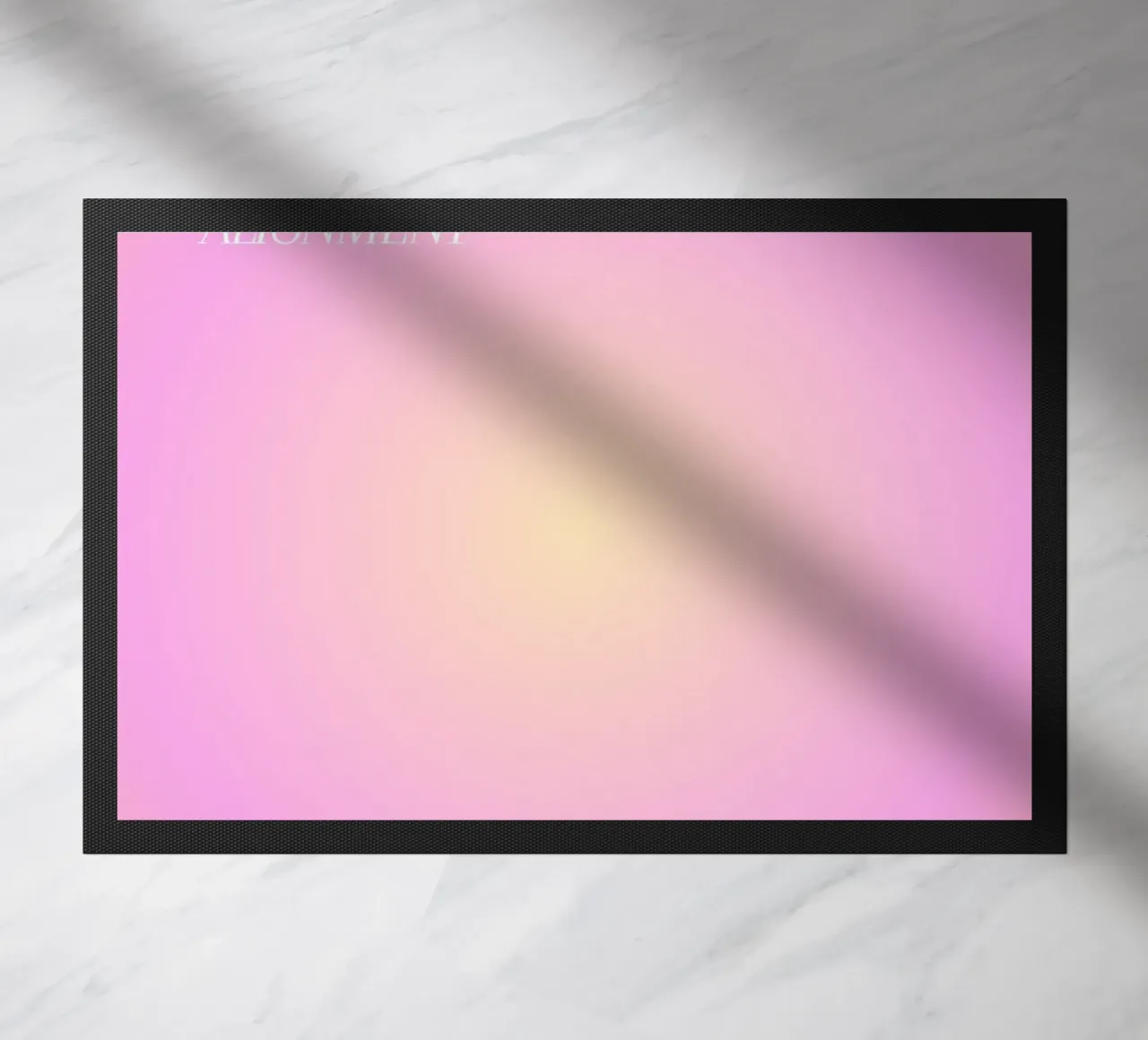Ange n° 222 Alignement Rose Jaune Aura Gradient Art paillasson de homdeco
