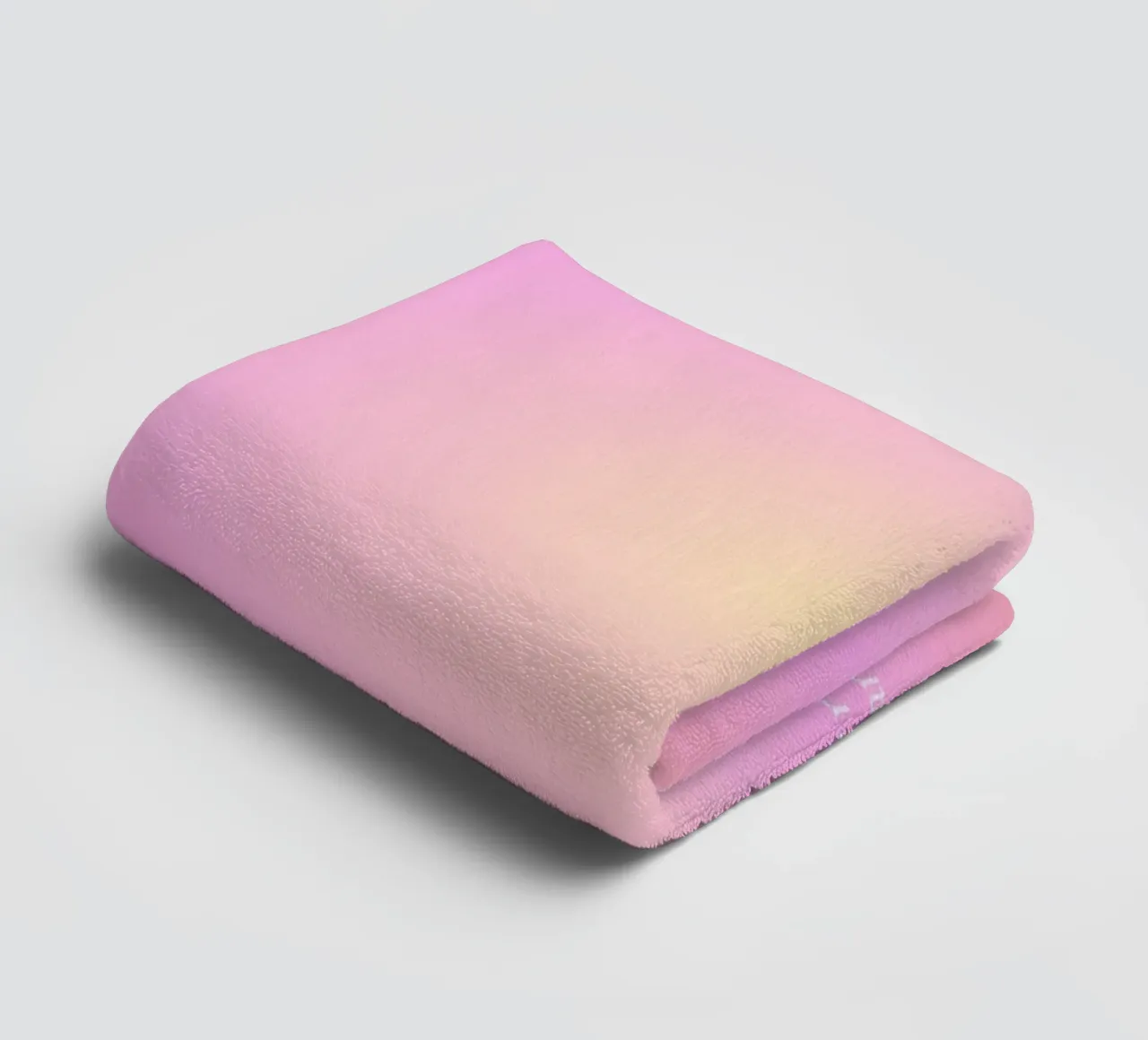 Ange n° 222 Alignement Rose Jaune Aura Gradient Art serviette de bain de homdeco