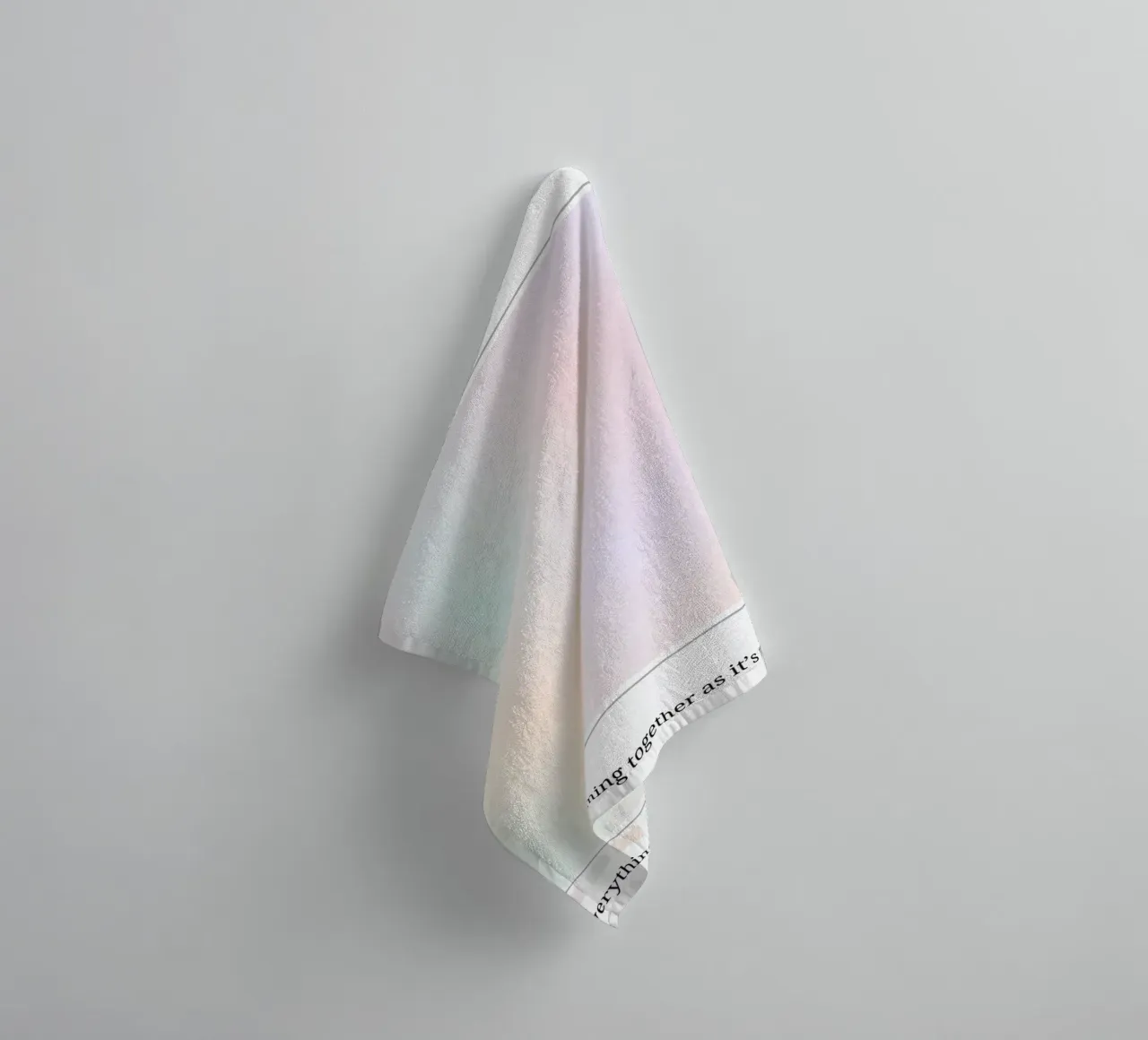 Angelo n. 888 Poster d'arte aura pastello a gradiente asciugamano da bagno da homdeco