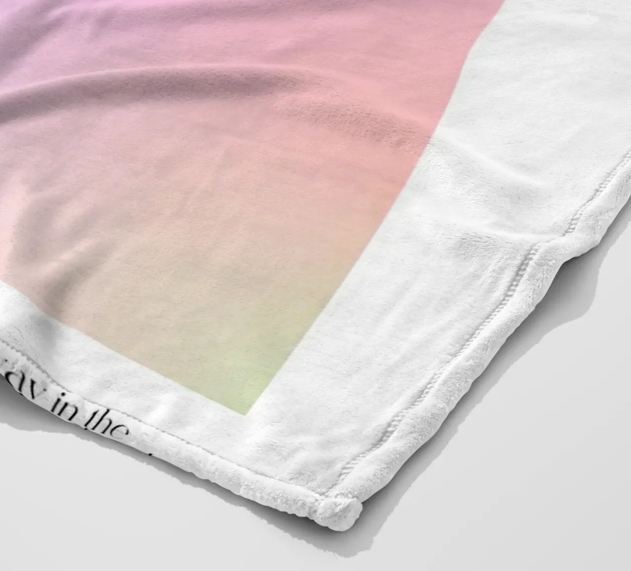 Angel No. 555 Divine Message Pastel Aura Gradient Art fleece blanket by homdeco