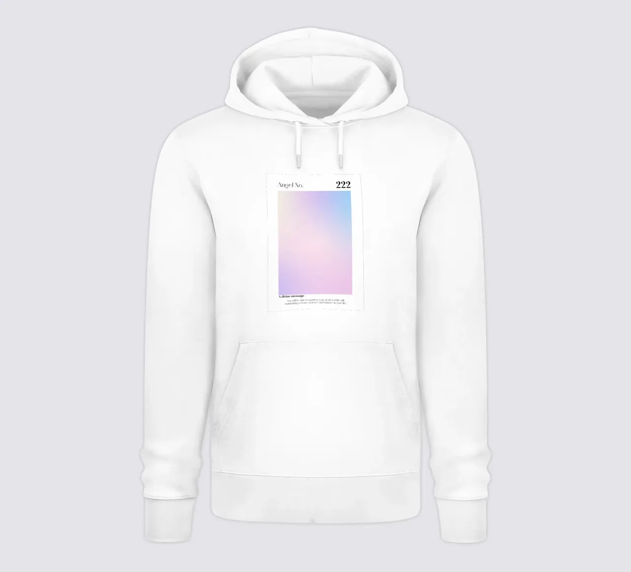 Angelo n. 222 Messaggio divino Aura Gradient Art felpa con cappuccio da homdeco