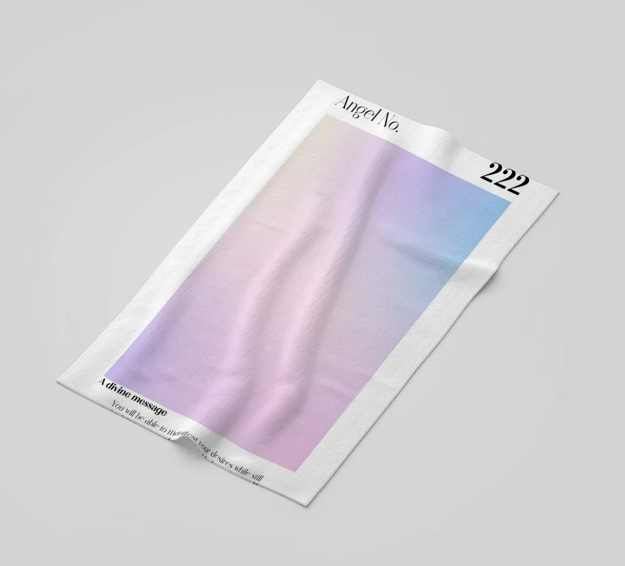 Angelo n. 222 Messaggio divino Aura Gradient Art telo mare da homdeco