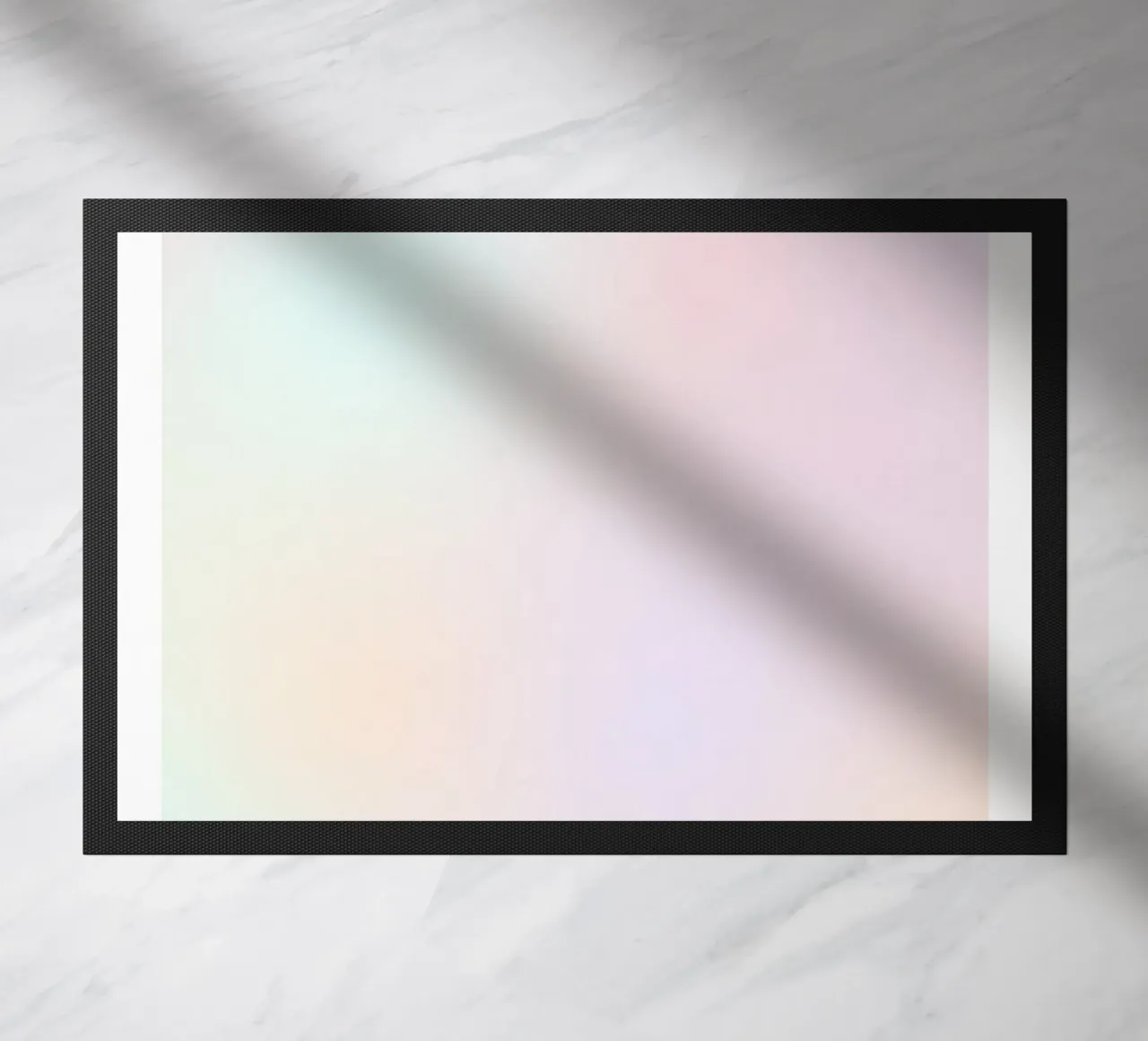 Angel No. 888 Balance Pastel Aura Gradient Poster Art doormat by homdeco