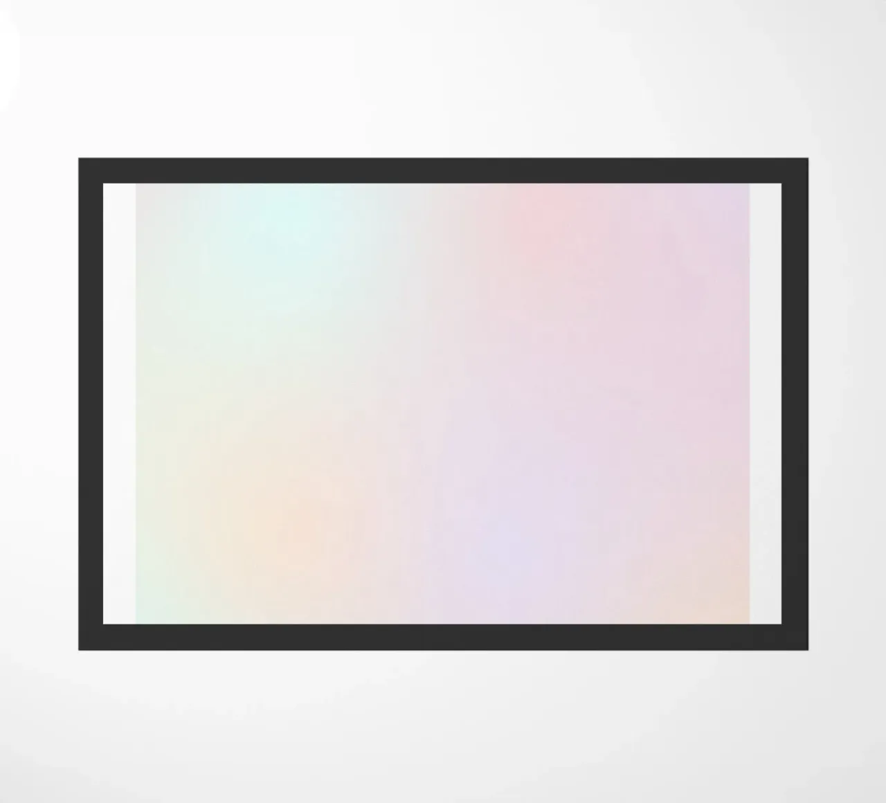 Angel No. 888 Balance Pastel Aura Gradient Poster Art doormat by homdeco