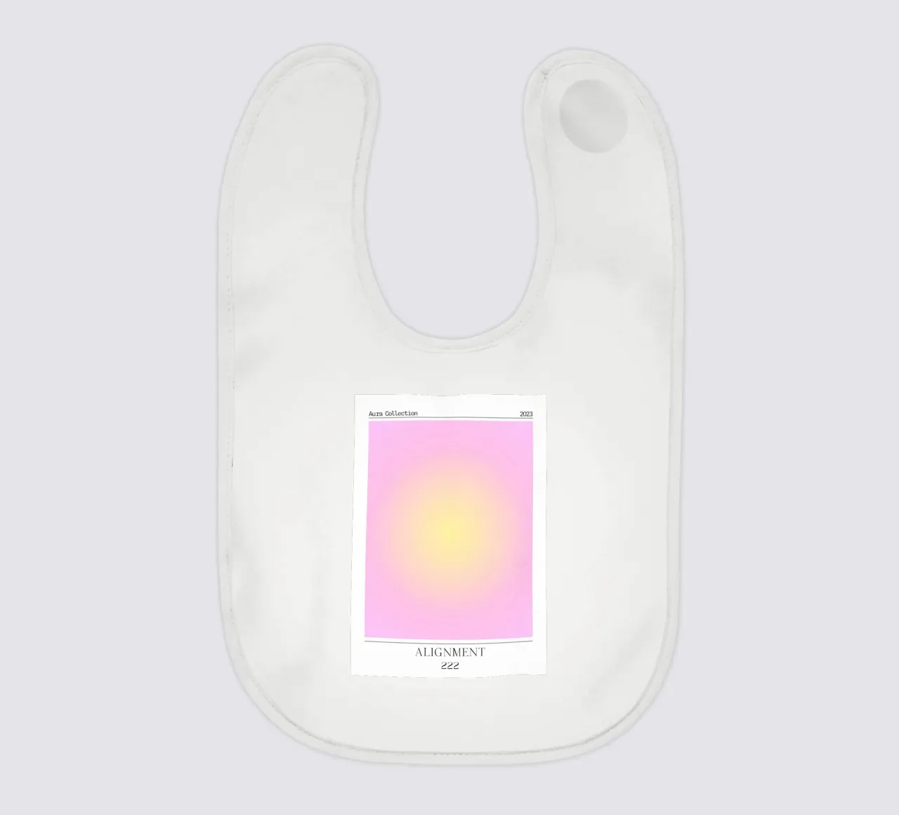 Angelo "Alignment" n. 222 Aura Rosa Giallo Gradiente 2023 bavaglino da homdeco