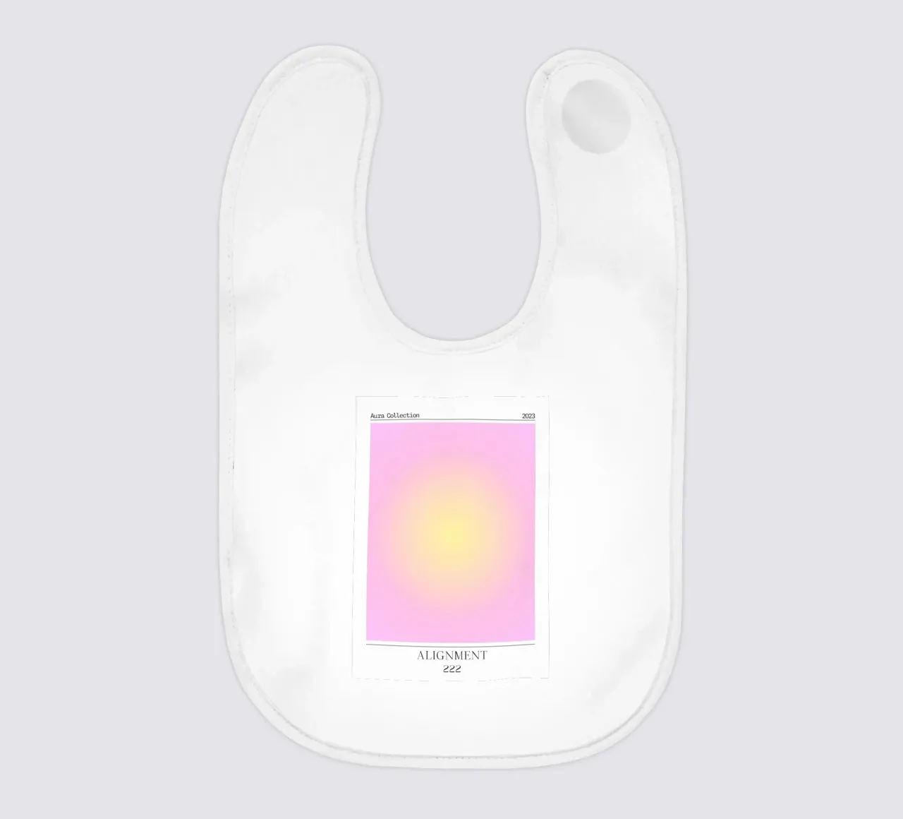 Angelo "Alignment" n. 222 Aura Rosa Giallo Gradiente 2023 bavaglino da homdeco