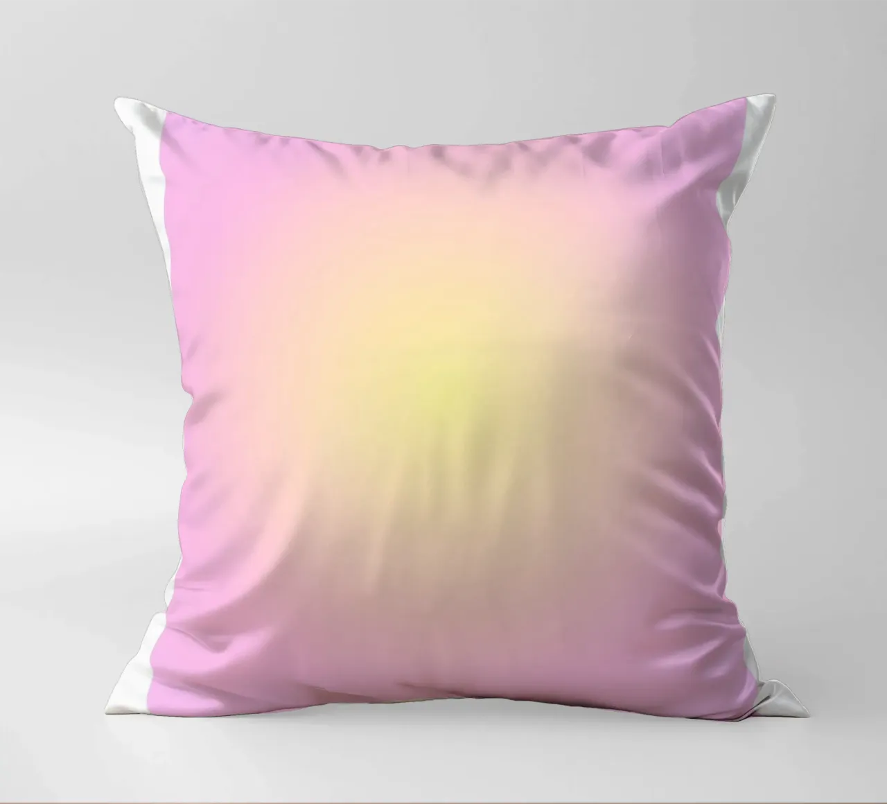 Angelo "Alignment" n. 222 Aura Rosa Giallo Gradiente 2023 cuscino da homdeco