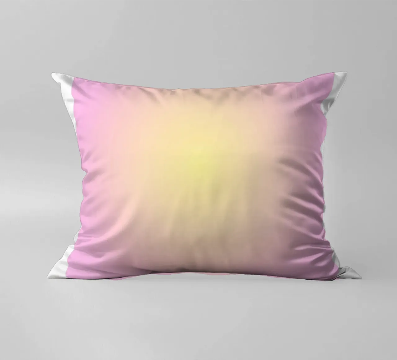 Angelo "Alignment" n. 222 Aura Rosa Giallo Gradiente 2023 cuscino da homdeco