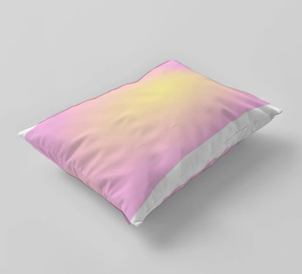 Angelo "Alignment" n. 222 Aura Rosa Giallo Gradiente 2023 cuscino da homdeco