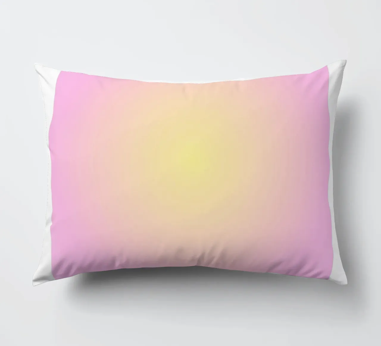 Angelo "Alignment" n. 222 Aura Rosa Giallo Gradiente 2023 cuscino da homdeco