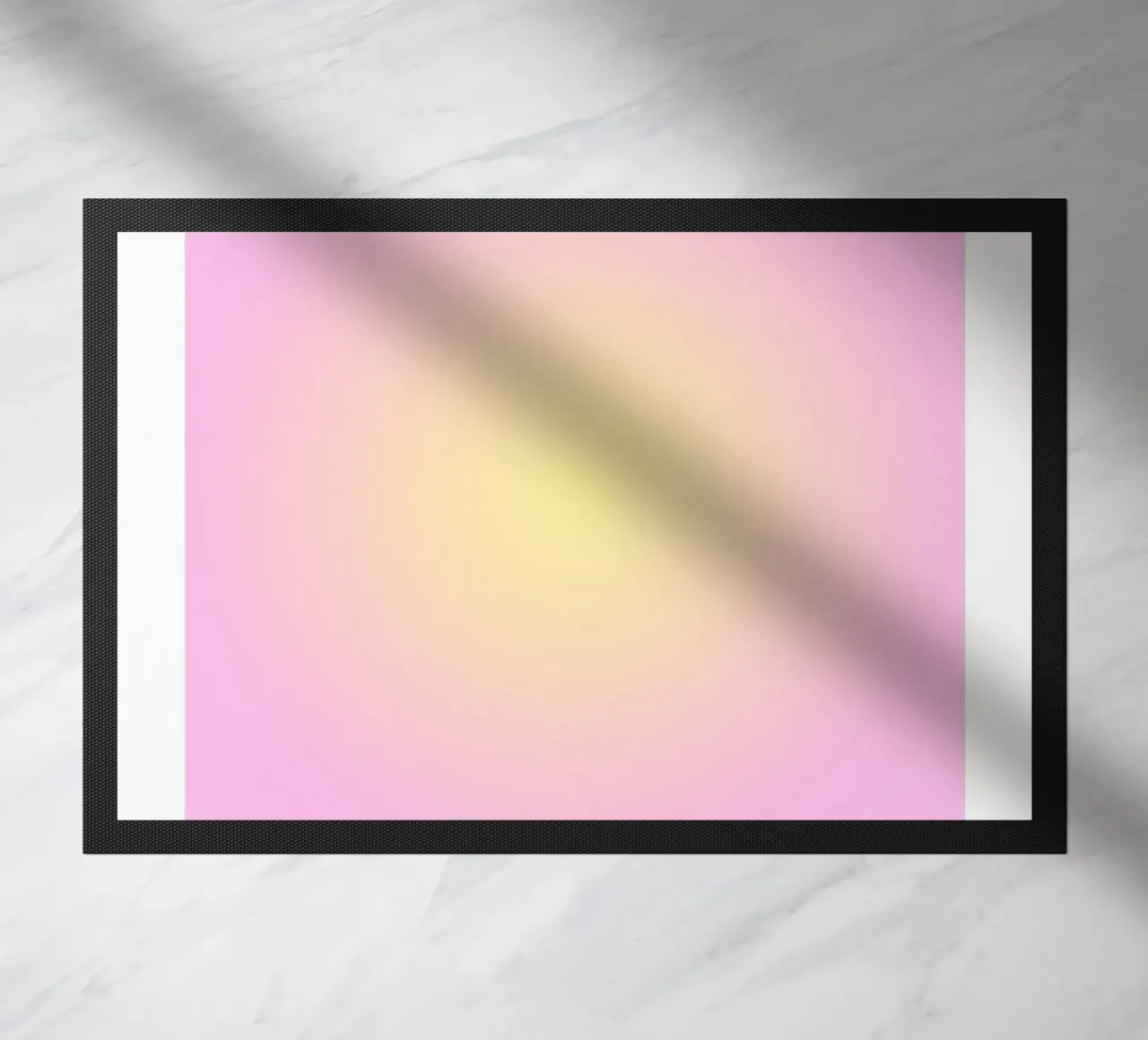 Angelo "Alignment" n. 222 Aura Rosa Giallo Gradiente 2023 zerbino da homdeco