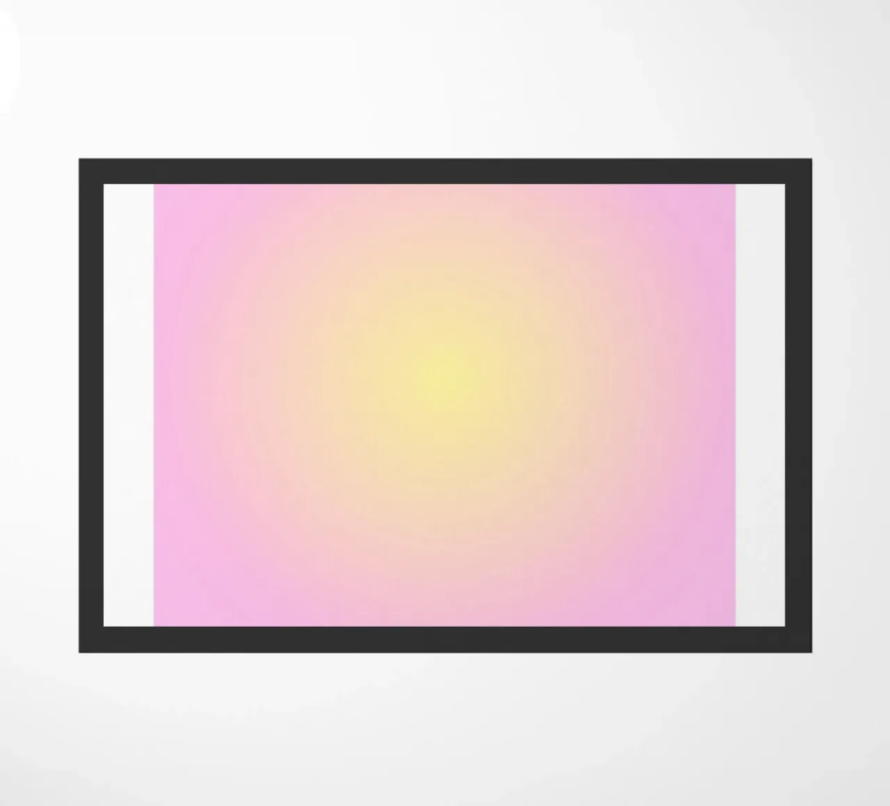 Angelo "Alignment" n. 222 Aura Rosa Giallo Gradiente 2023 zerbino da homdeco