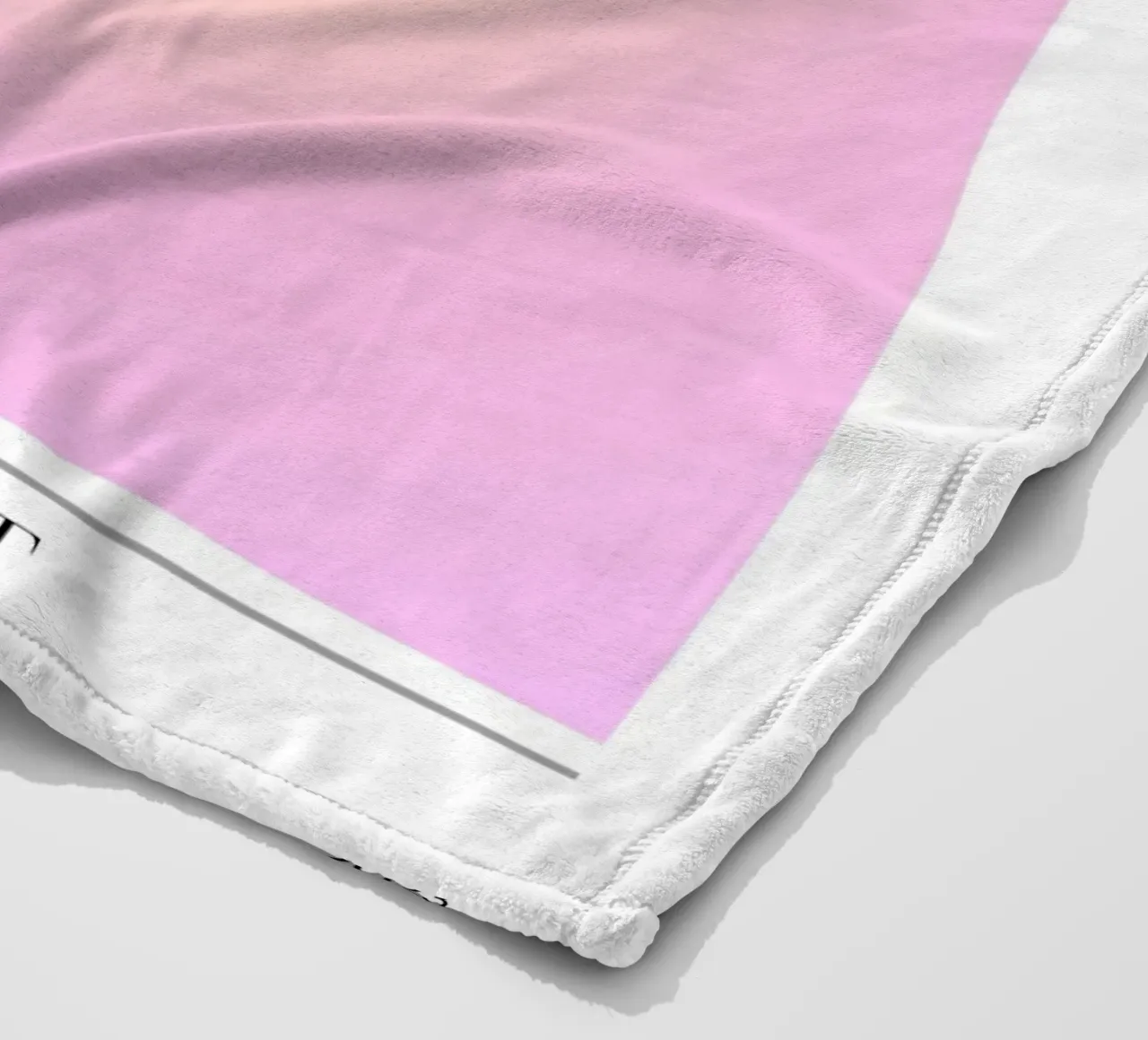 Angelo "Alignment" n. 222 Aura Rosa Giallo Gradiente 2023 coperta in pile da homdeco