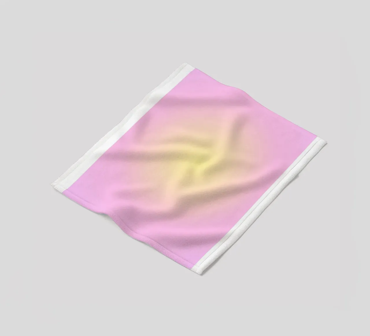 Angelo "Alignment" n. 222 Aura Rosa Giallo Gradiente 2023 coperta in pile da homdeco