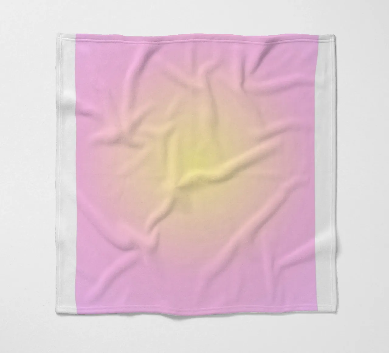 Angelo "Alignment" n. 222 Aura Rosa Giallo Gradiente 2023 coperta in pile da homdeco