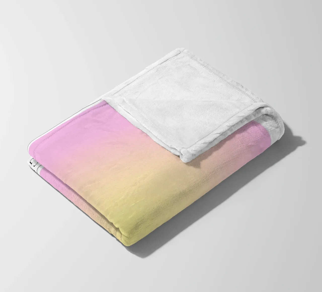 Angelo "Alignment" n. 222 Aura Rosa Giallo Gradiente 2023 coperta in pile da homdeco