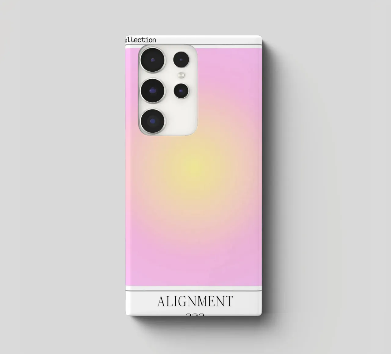 Angelo "Alignment" n. 222 Aura Rosa Giallo Gradiente 2023 cover samsung da homdeco