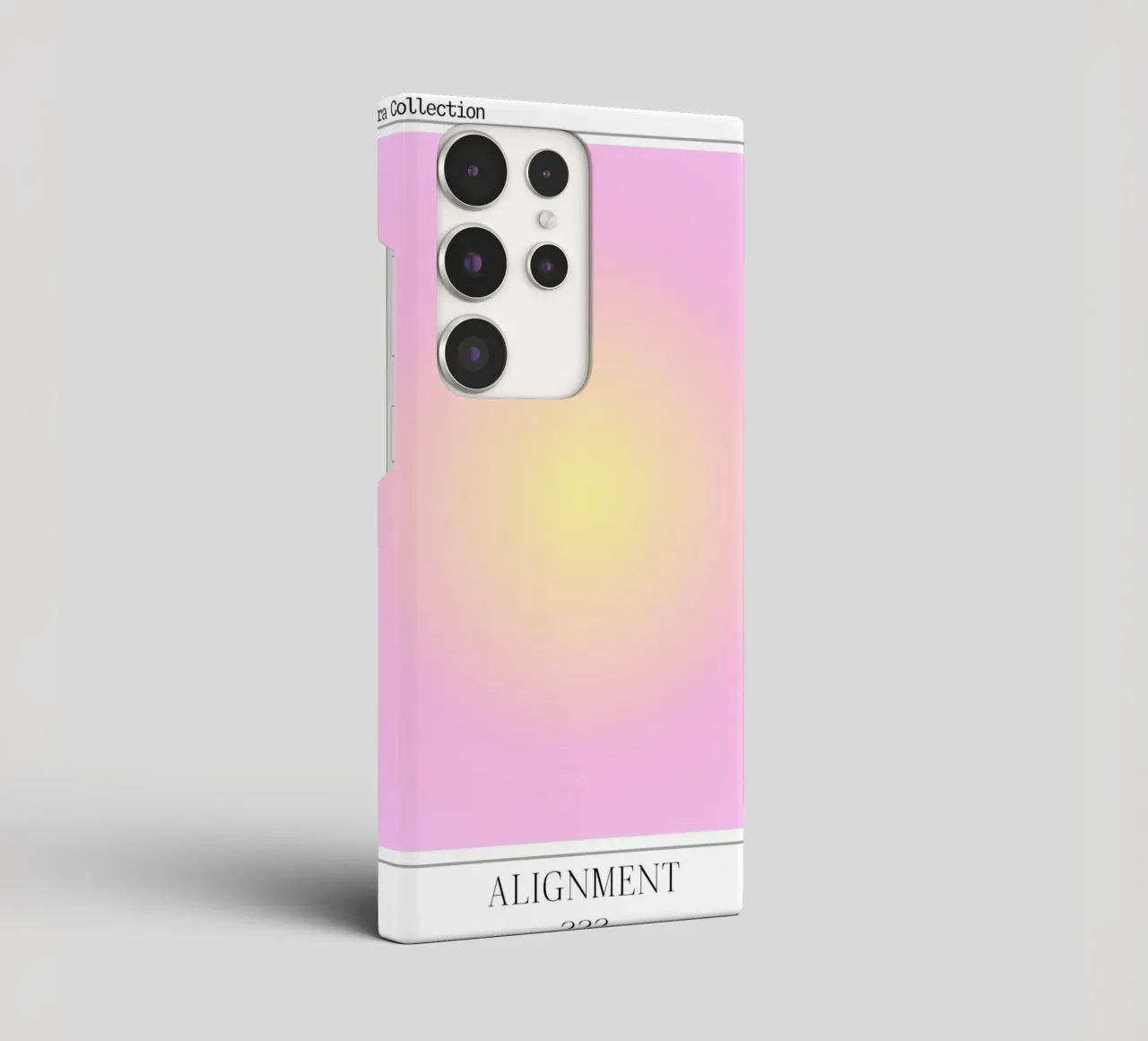 Angelo "Alignment" n. 222 Aura Rosa Giallo Gradiente 2023 cover samsung da homdeco