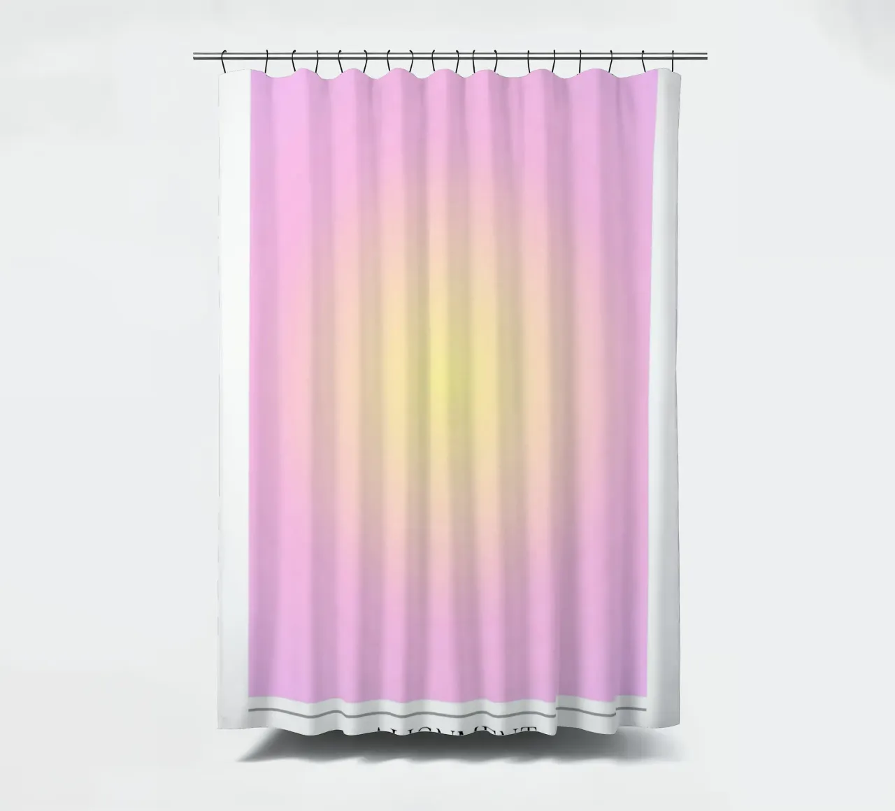 Angelo "Alignment" n. 222 Aura Rosa Giallo Gradiente 2023 tenda da doccia da homdeco